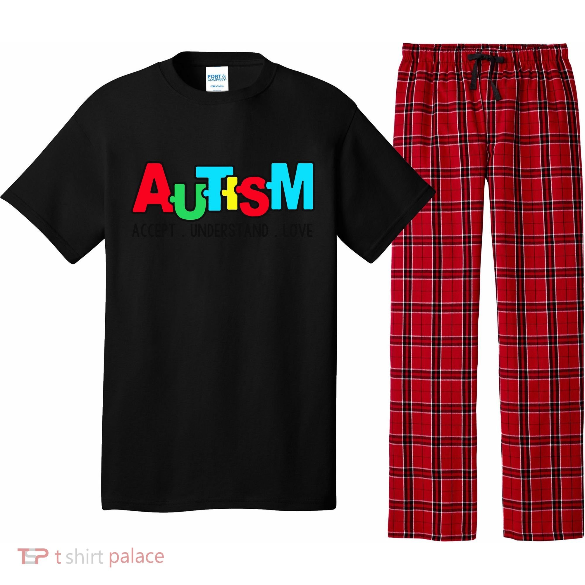 Autism, Accept Understand Love, Autism Awareness Pajama Set