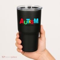 Autism, Accept Understand Love, Autism Awareness Tumbler thumb 2