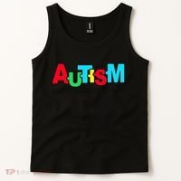 Autism, Accept Understand Love, Autism Awareness Tank Top thumb 2