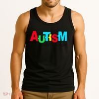 Autism, Accept Understand Love, Autism Awareness Tank Top thumb 3