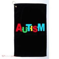Autism, Accept Understand Love, Autism Awareness Golf Towel thumb 0