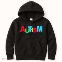 Autism, Accept Understand Love, Autism Awareness Kids Hoodie thumb 0