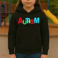 Autism, Accept Understand Love, Autism Awareness Kids Hoodie thumb 3