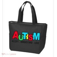 Autism, Accept Understand Love, Autism Awareness Tote Bag thumb 3