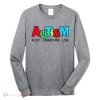 Autism, Accept Understand Love, Autism Awareness Long Sleeve Shirt thumb 0