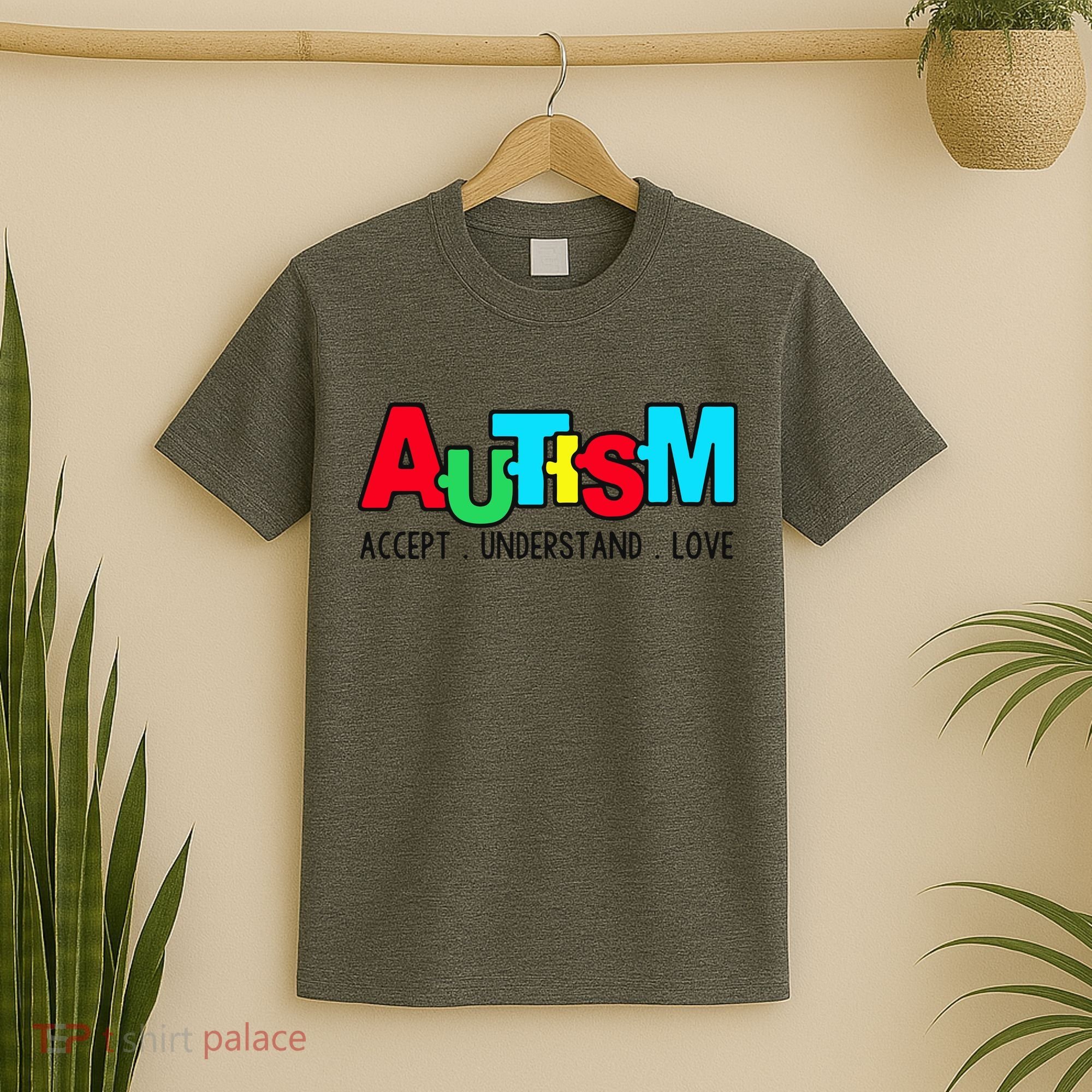 Autism, Accept Understand Love, Autism Awareness T-Shirt