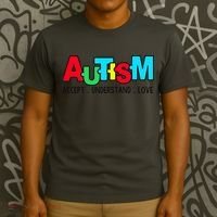 Autism, Accept Understand Love, Autism Awareness T-Shirt thumb 3