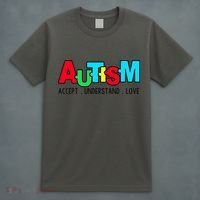 Autism, Accept Understand Love, Autism Awareness T-Shirt thumb 4
