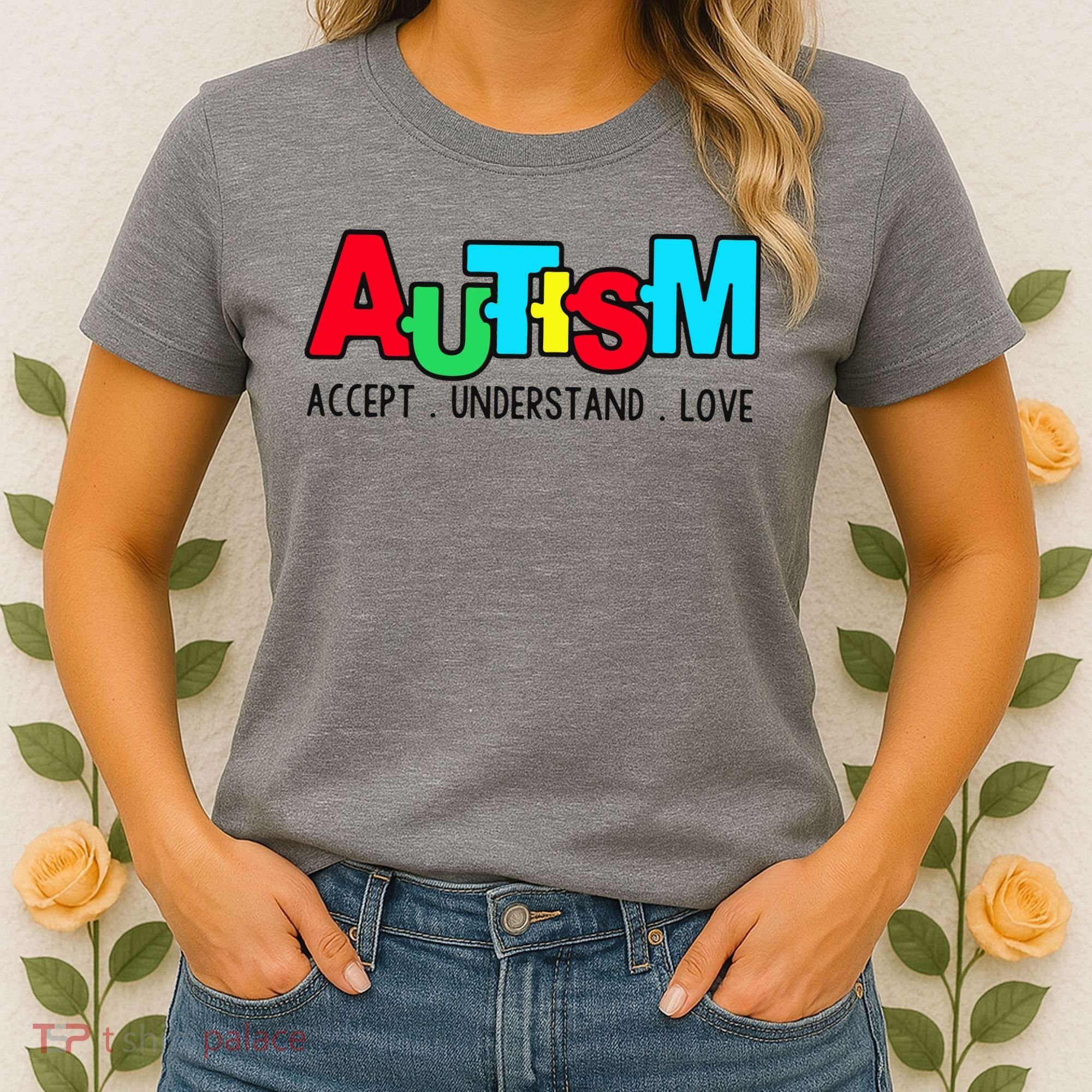 Autism, Accept Understand Love, Autism Awareness Women's T-Shirt