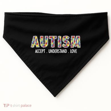 Autism Accept Understand Love USA-Made Doggie Bandana