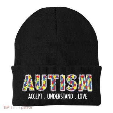 Autism Accept Understand Love Beanie