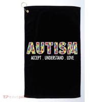 Autism Accept Understand Love Golf Towel thumb 0