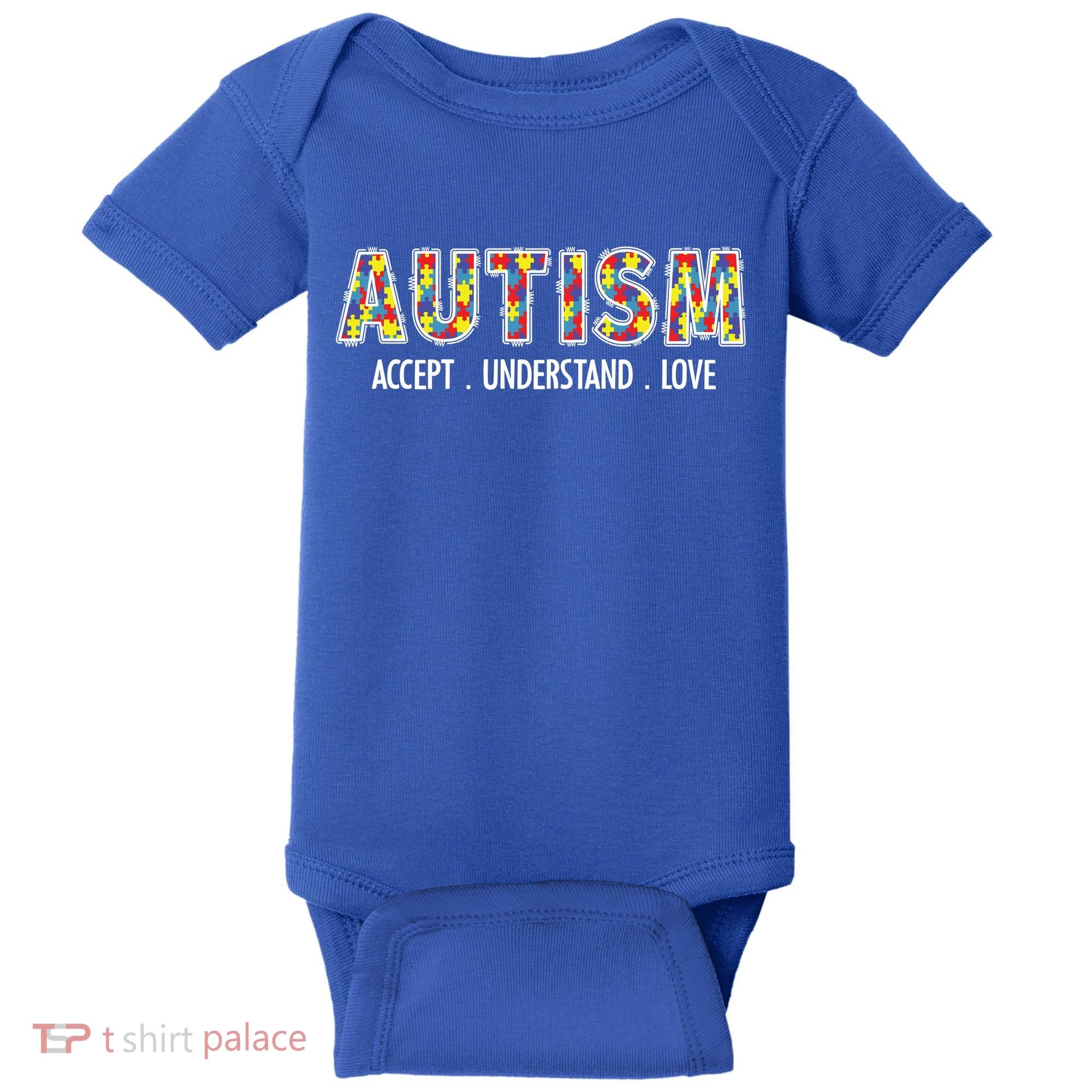 Autism Accept Understand Love Baby Bodysuit