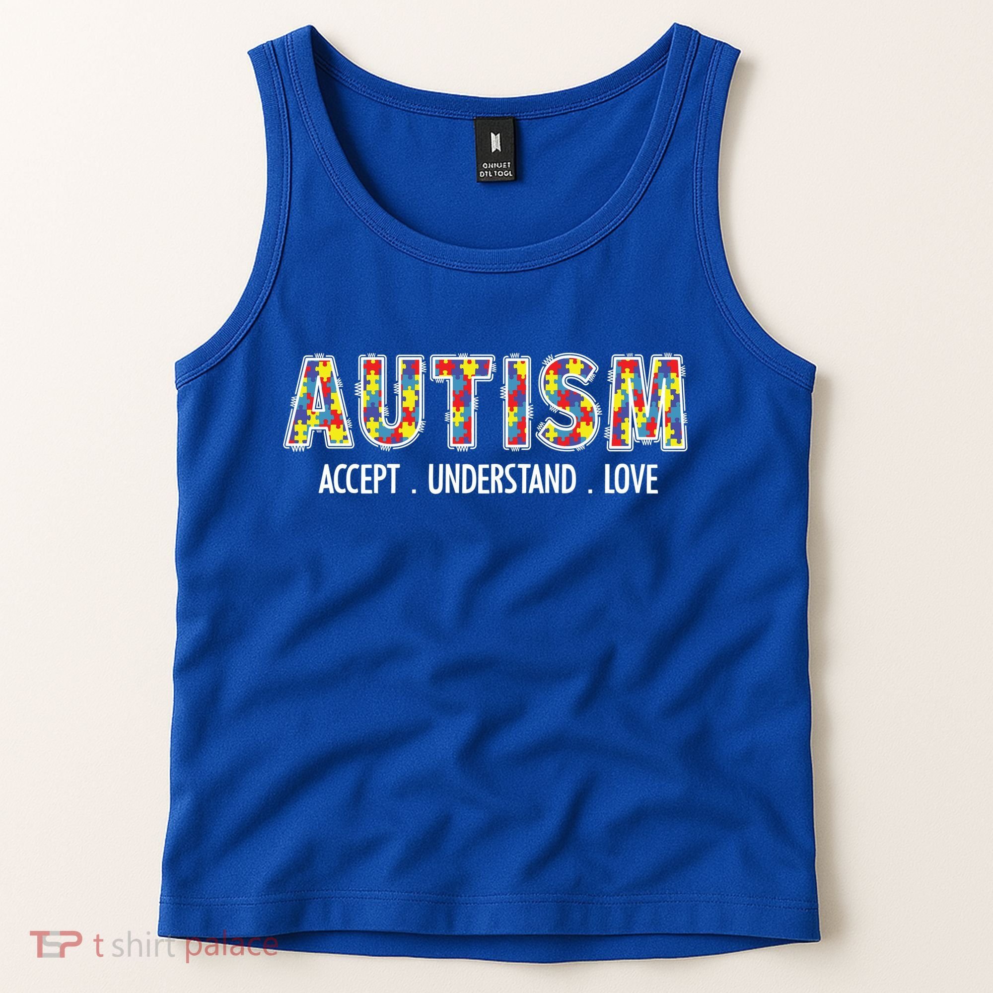 Autism Accept Understand Love Tank Top