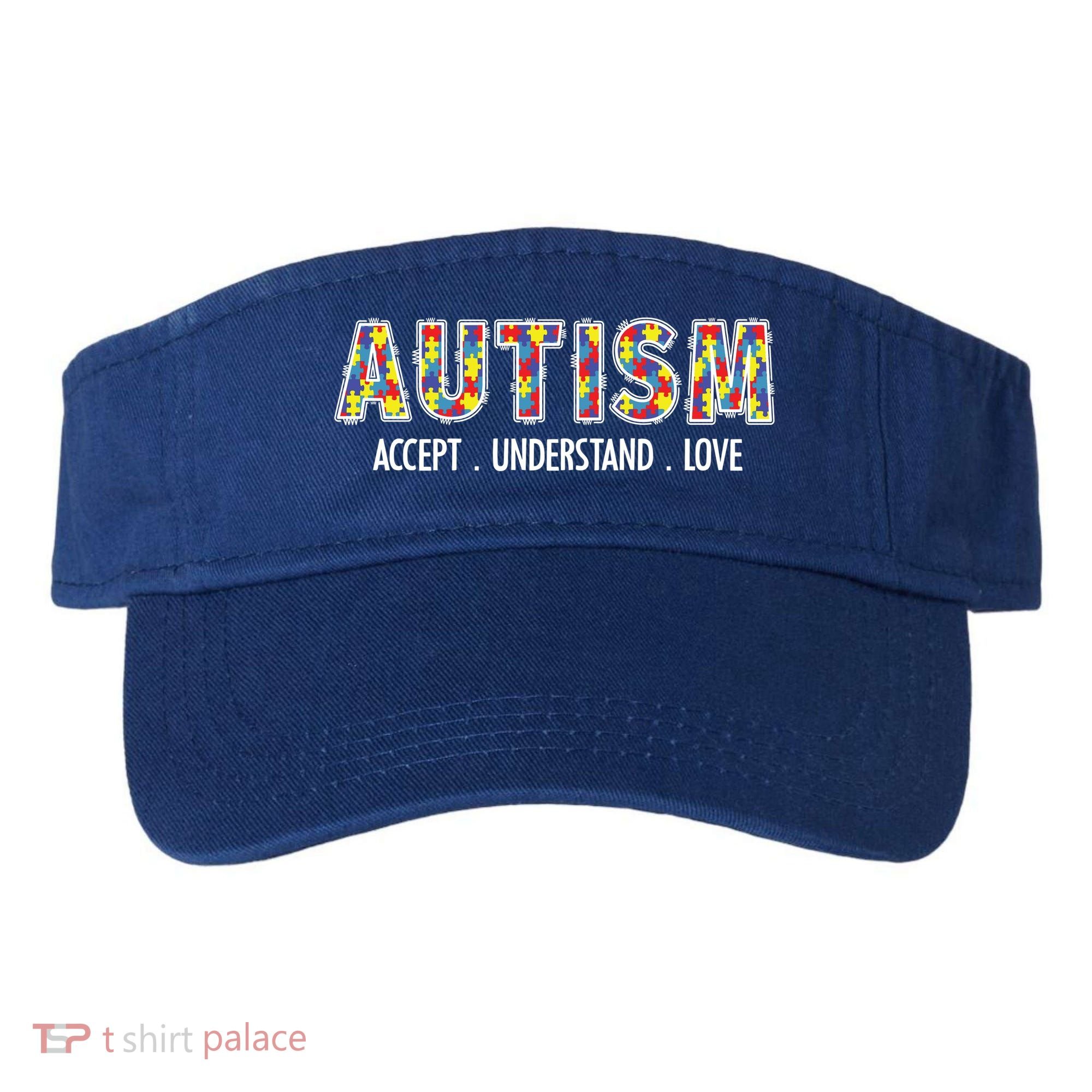 Autism Accept Understand Love Visor
