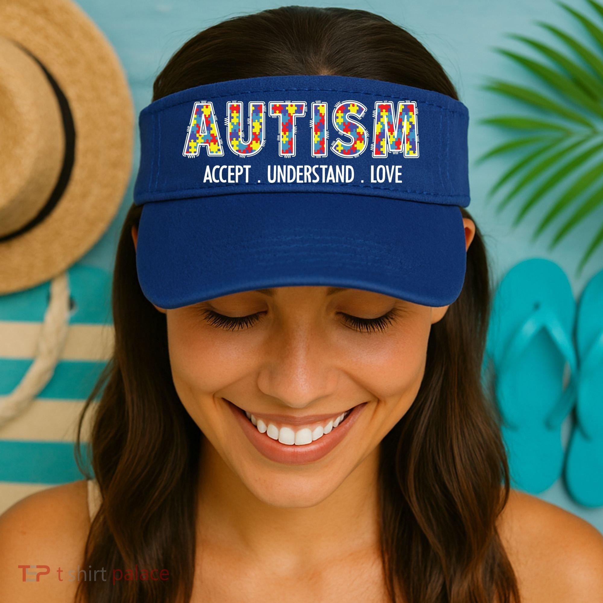 Autism Accept Understand Love Visor