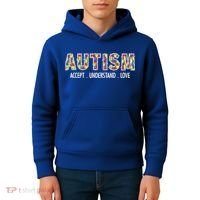 Autism Accept Understand Love Kids Hoodie thumb 4