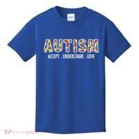 Autism Accept Understand Love Kids T-Shirt thumb 0