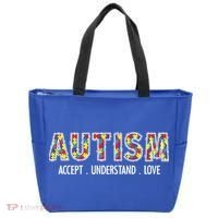 Autism Accept Understand Love Tote Bag thumb 0