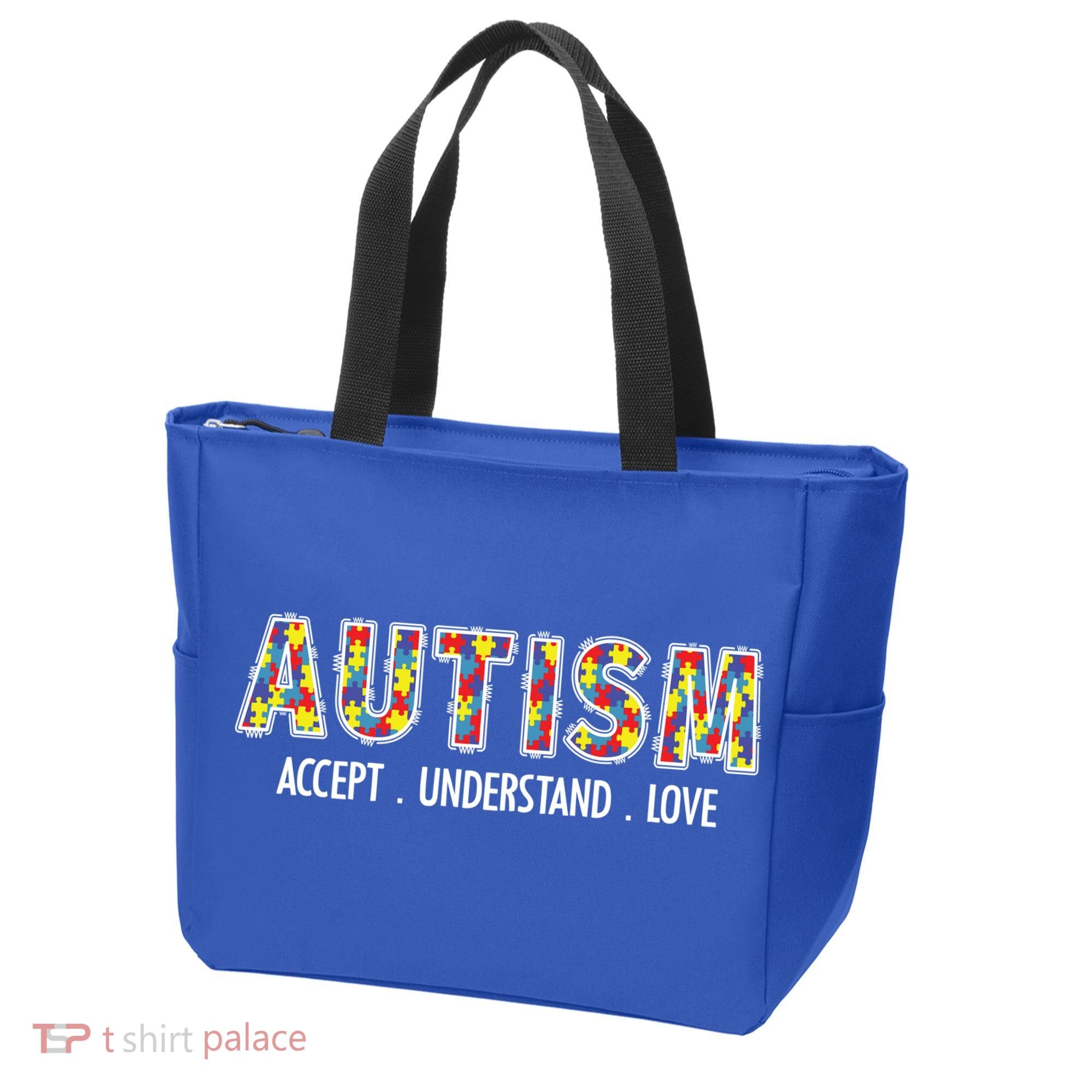 Autism Accept Understand Love Tote Bag