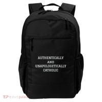 Authentically And Unapologetically Catholic Christian Faith Backpack thumb 0
