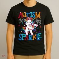 Autism Awareness Unicorn For Autism Mom Girl T-Shirt thumb 3