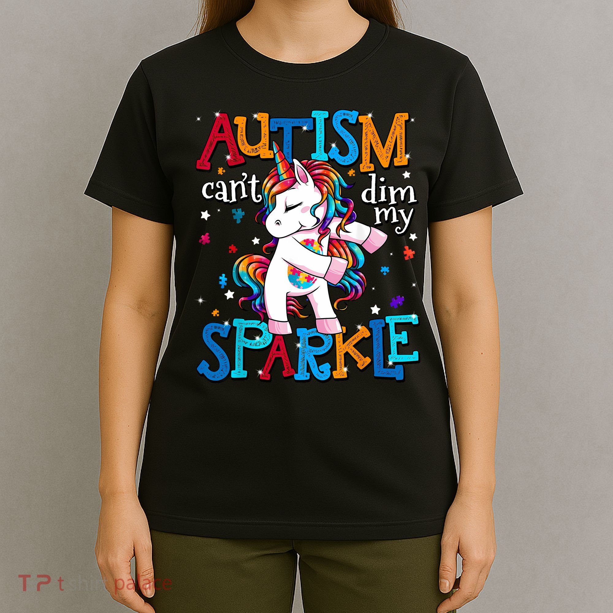 Autism Awareness Unicorn For Autism Mom Girl T-Shirt