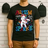 Autism Awareness Unicorn For Autism Mom Girl T-Shirt thumb 6