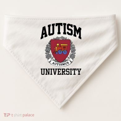 Autism Autismus University Autism Awareness Lover USA-Made Doggie Bandana
