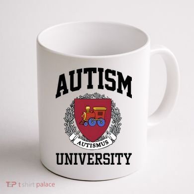 Autism Autismus University Autism Awareness Lover Coffee Mug back