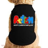 Autism Accept Understand Love Awareness Doggie Tank thumb 0