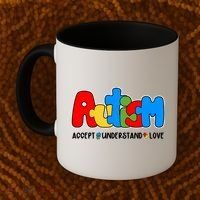 Autism Accept Understand Love Awareness Coffee Mug thumb 2