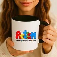 Autism Accept Understand Love Awareness Coffee Mug thumb 3