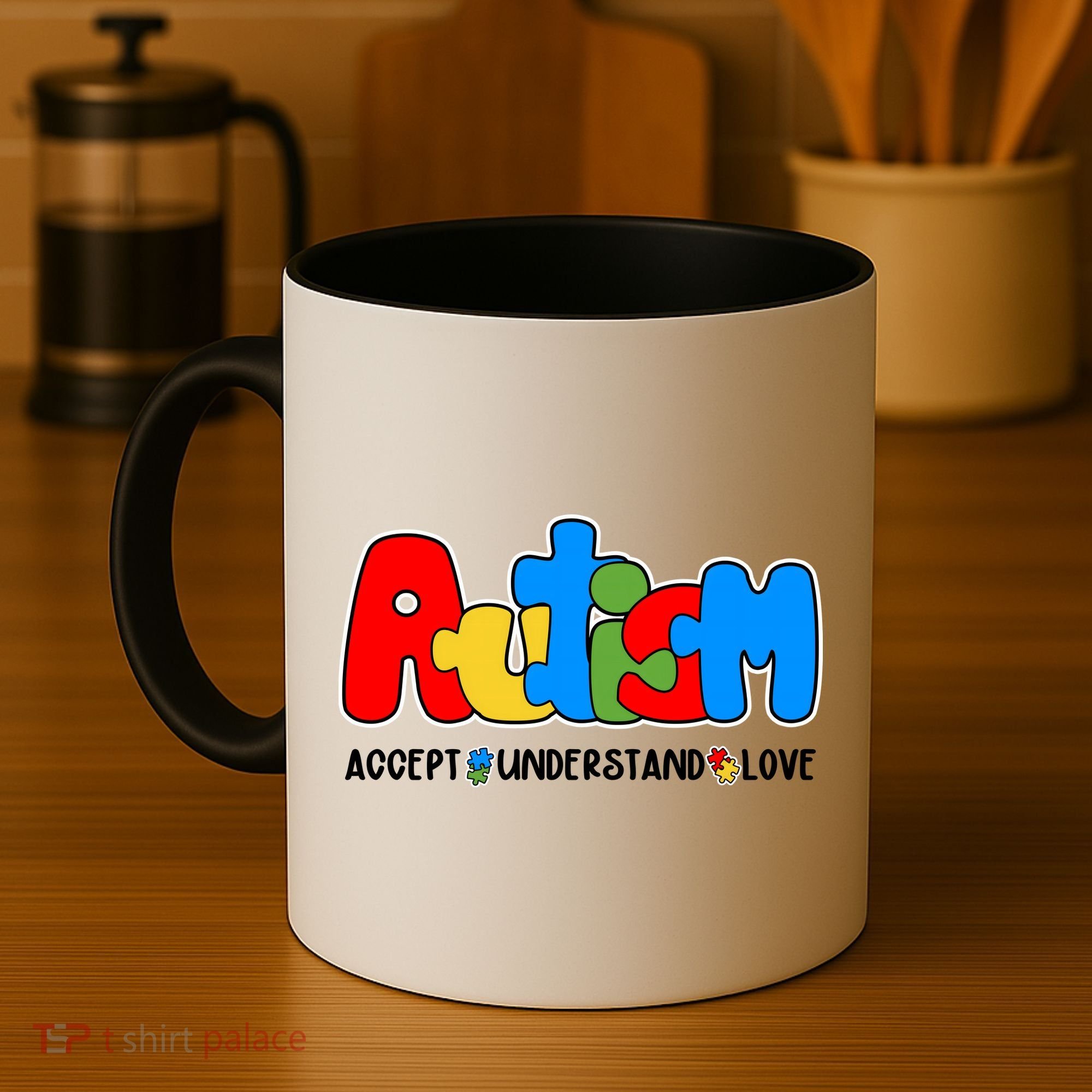 Autism Accept Understand Love Awareness Coffee Mug