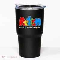 Autism Accept Understand Love Awareness Tumbler thumb 0