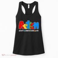 Autism Accept Understand Love Awareness Women's Tank Top thumb 0