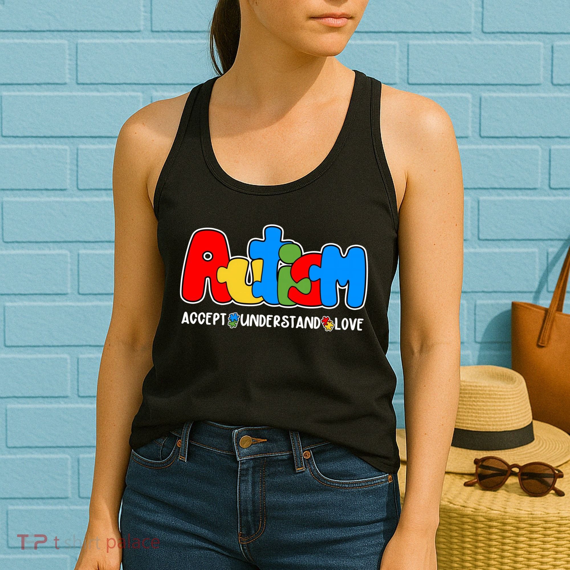 Autism Accept Understand Love Awareness Women's Tank Top
