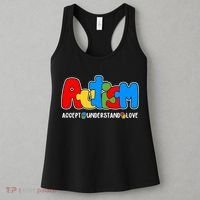 Autism Accept Understand Love Awareness Women's Tank Top thumb 3