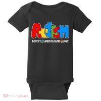 Autism Accept Understand Love Awareness Baby Bodysuit thumb 0