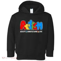 Autism Accept Understand Love Awareness Toddler Hoodie thumb 0