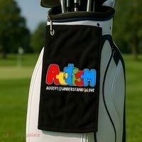 Autism Accept Understand Love Awareness Golf Towel thumb 2