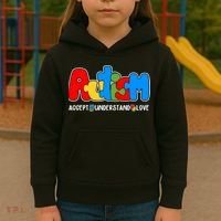 Autism Accept Understand Love Awareness Kids Hoodie thumb 3