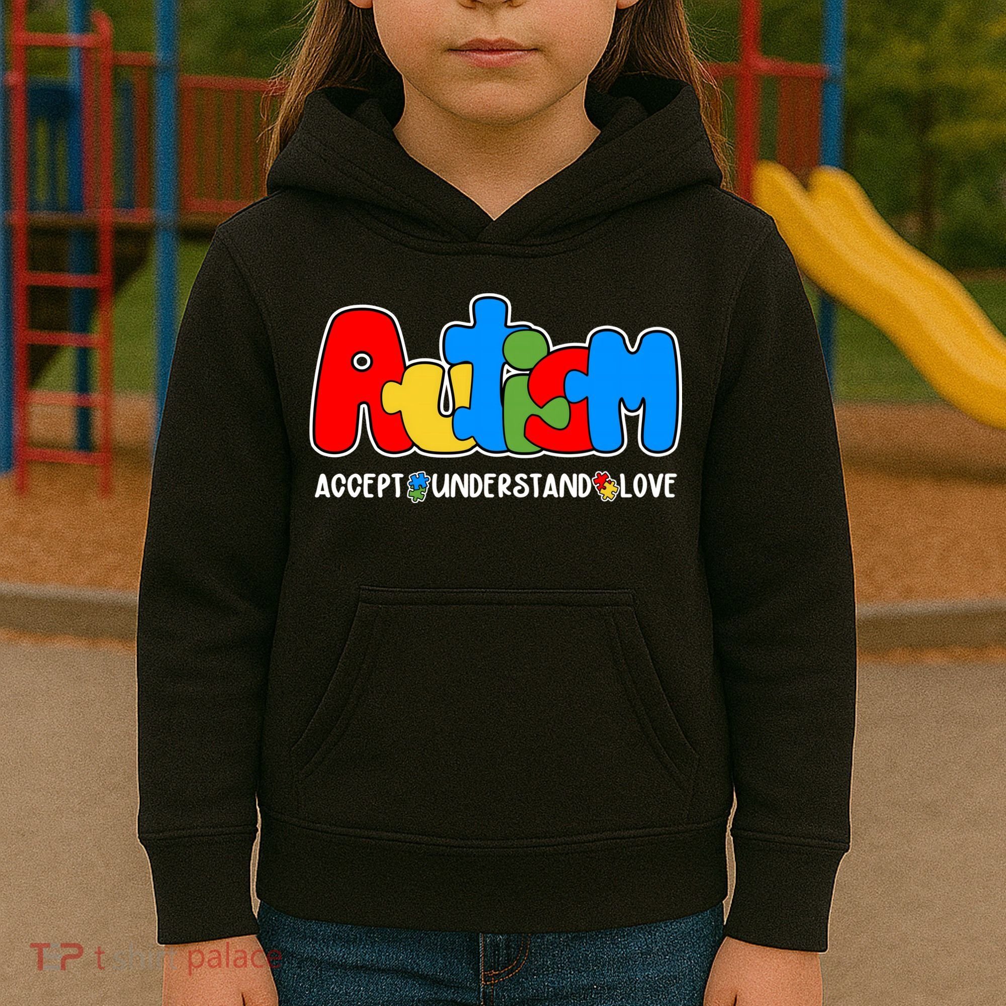 Autism Accept Understand Love Awareness Kids Hoodie