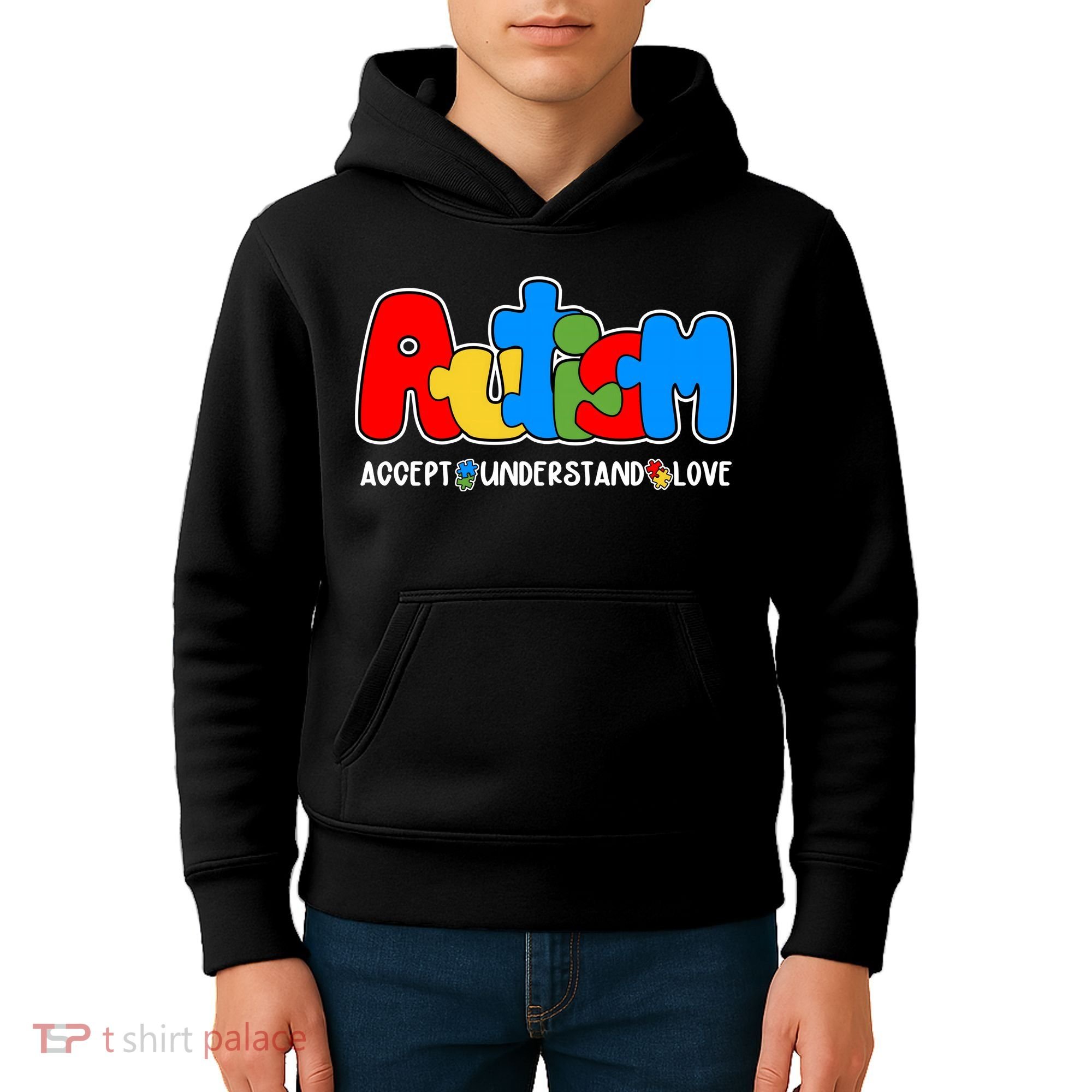 Autism Accept Understand Love Awareness Kids Hoodie