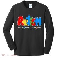 Autism Accept Understand Love Awareness Kids Long Sleeve Shirt thumb 0