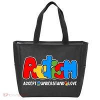 Autism Accept Understand Love Awareness Tote Bag thumb 0