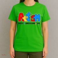Autism Accept Understand Love Awareness T-Shirt thumb 4