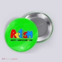 Autism Accept Understand Love Awareness Button thumb 0