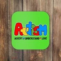 Autism Accept Understand Love Awareness Coaster thumb 0