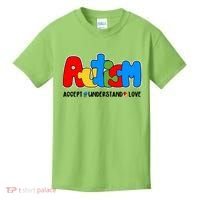 Autism Accept Understand Love Awareness Kids T-Shirt thumb 0
